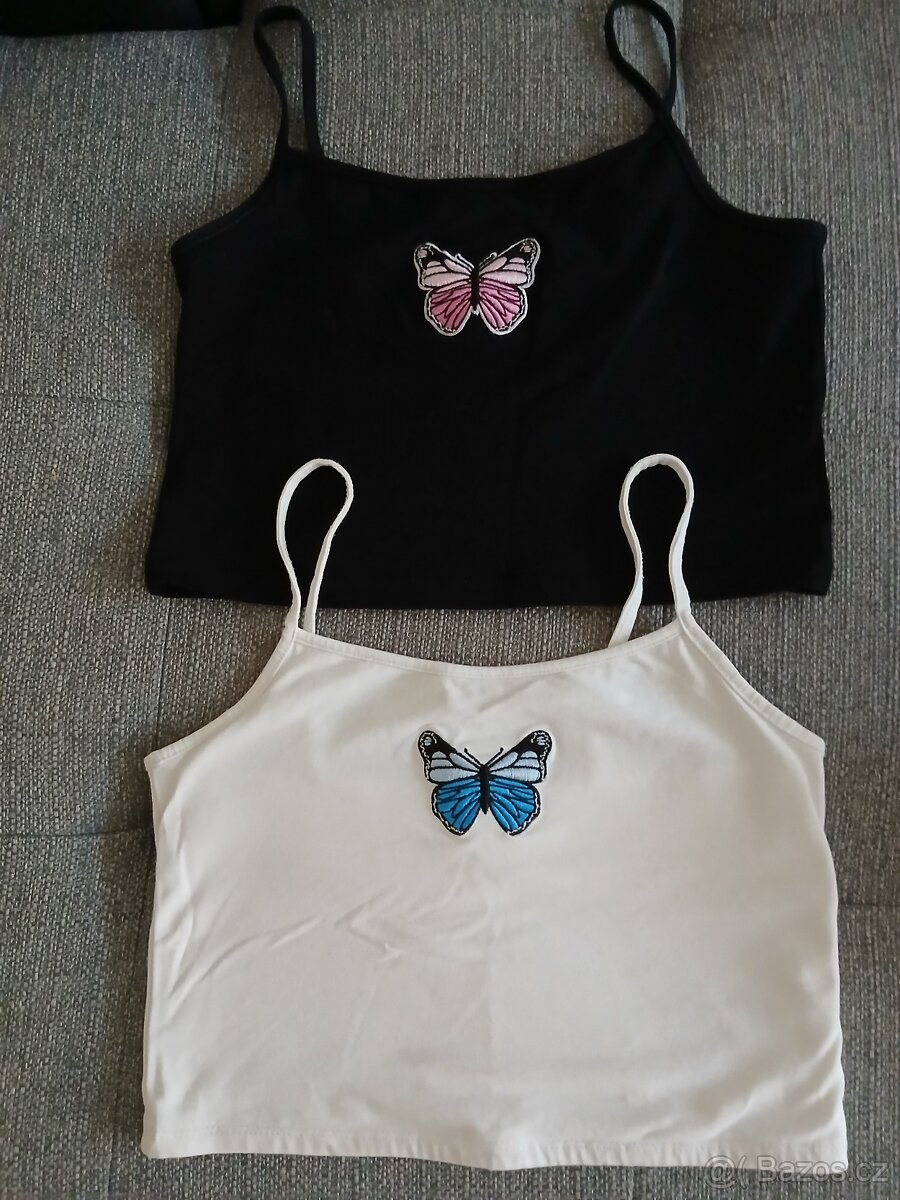 Trička crop topy divci - 5