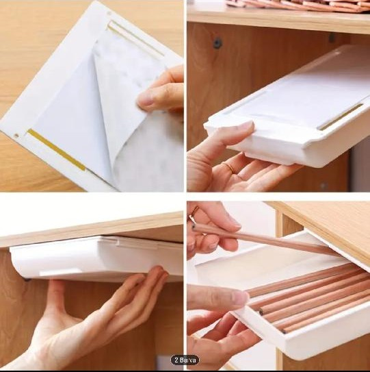 SAMOLEPÍCÍ ZÁSUVKY POD STŮL 2ks - 5