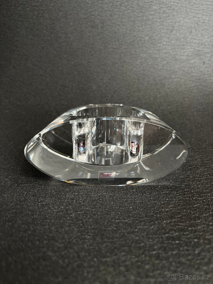 Moser Křišťálový svícen, těžítko, D 12 cm - 5