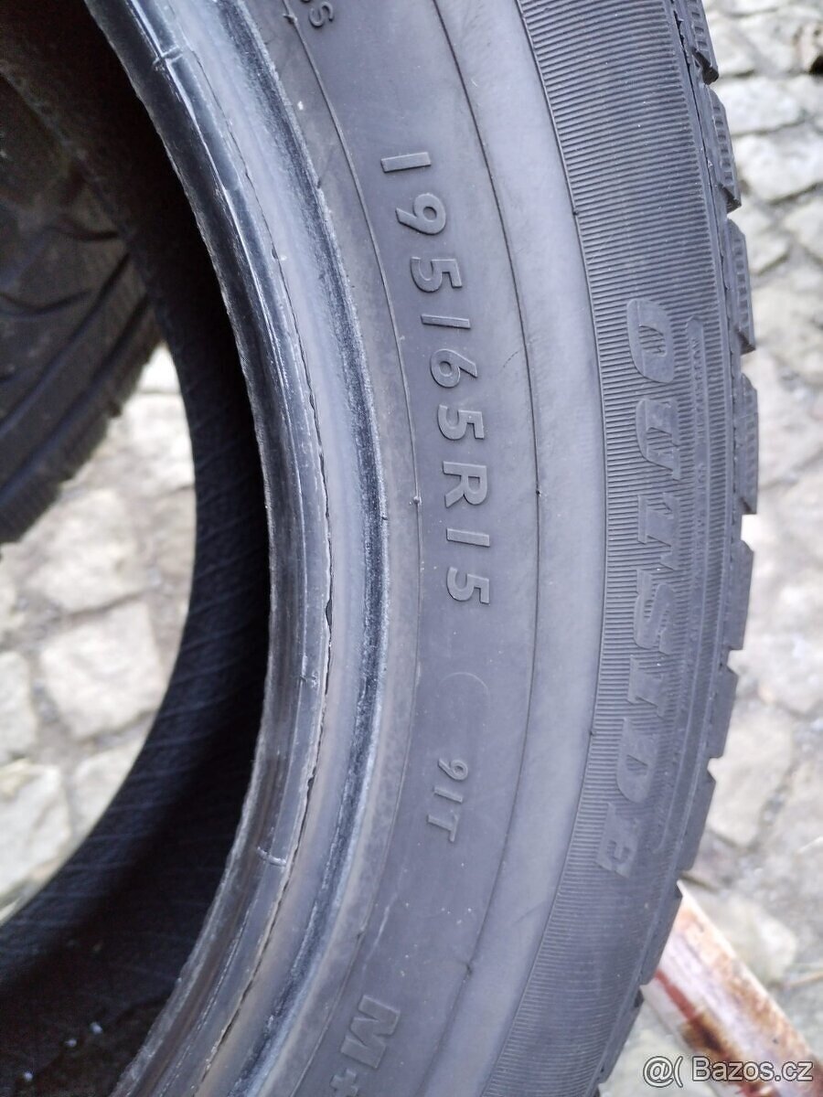 195/65/15 zimni pneu CONTINENTAL a DUNLOP 195/65 R15 LOP - 5