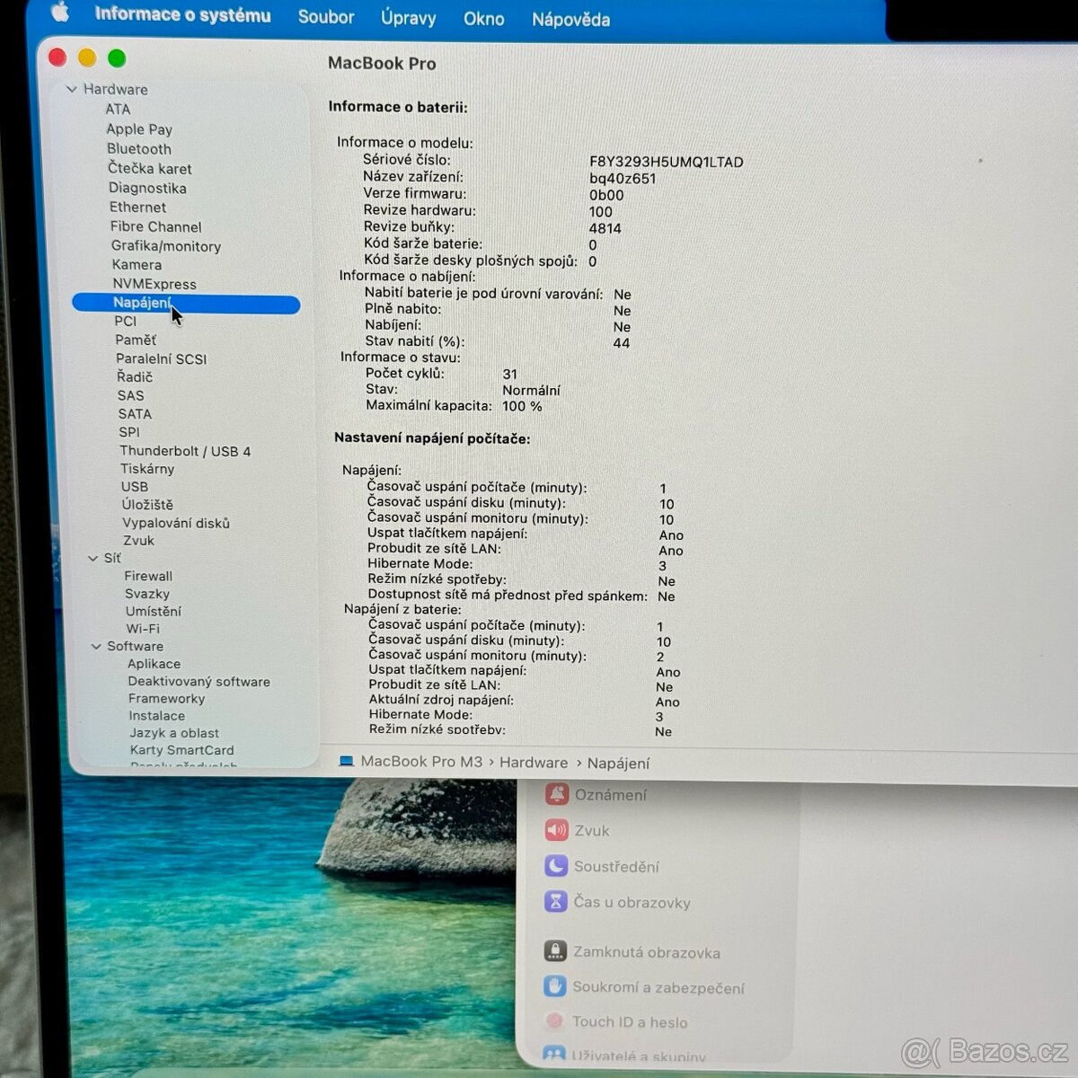ZÁNOVNÍ APPLE MACBOOK PRO 14” M3/512GB/8GB/BATERIE 100% - 5