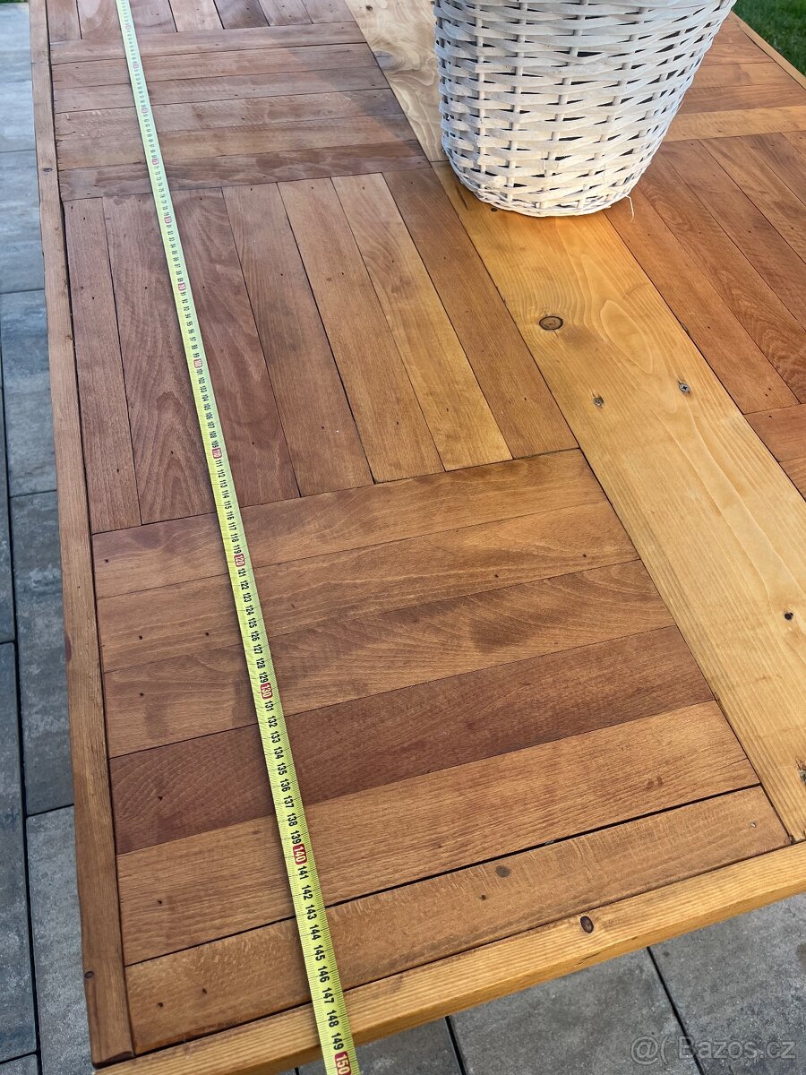 Parketový stůl, stůl z palet - 5