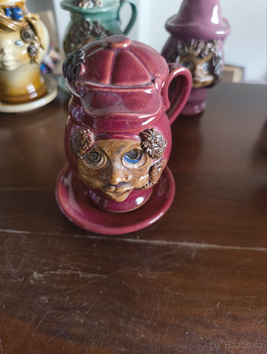 Keramické hrníčky s obličeji - 5