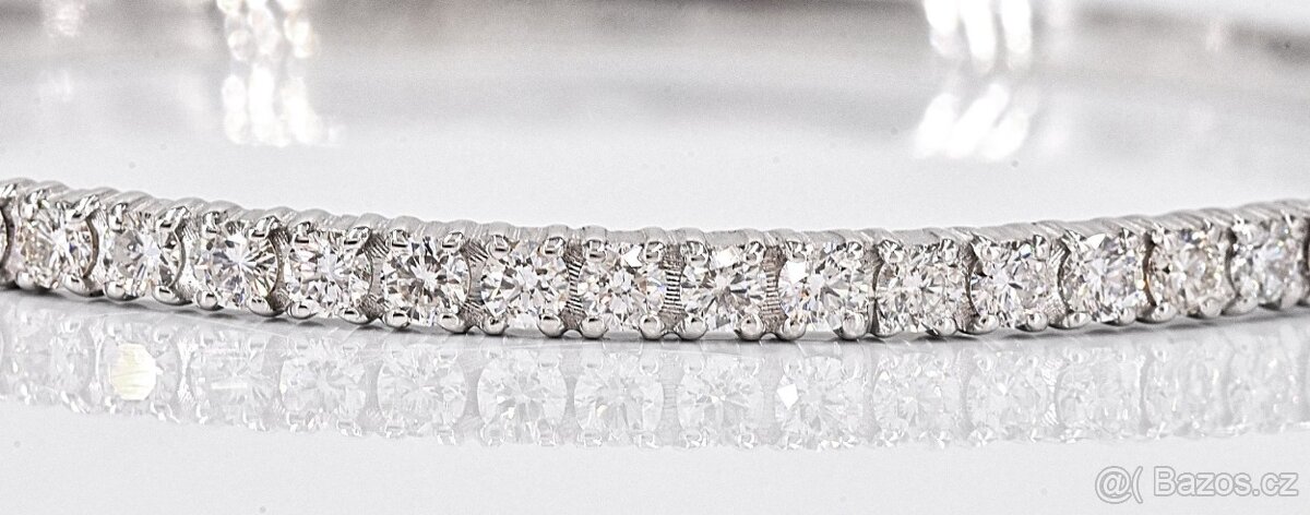 Luxusní 18k náramek s diamanty 2,08ct - certifikát - 5