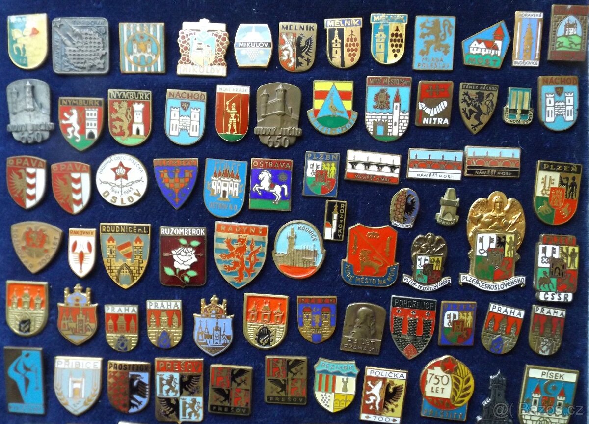 odznaky - heraldika, erby, hrady, zámky, ZOO, jeskyně, lázně - 5