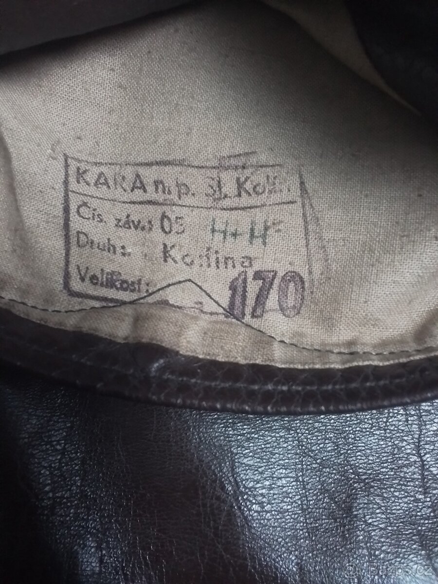 Kožený vojenský plášť - 5