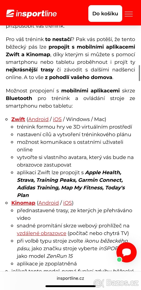 Běžecký pás InsportLine ZenRun 15 - 5