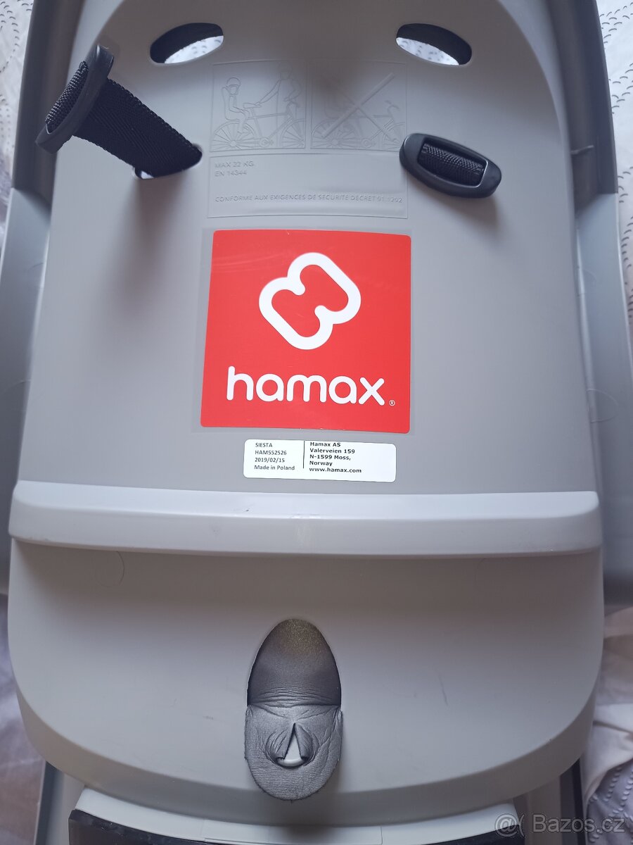 Prodám sedačku na kolo Hamax siesta - 5
