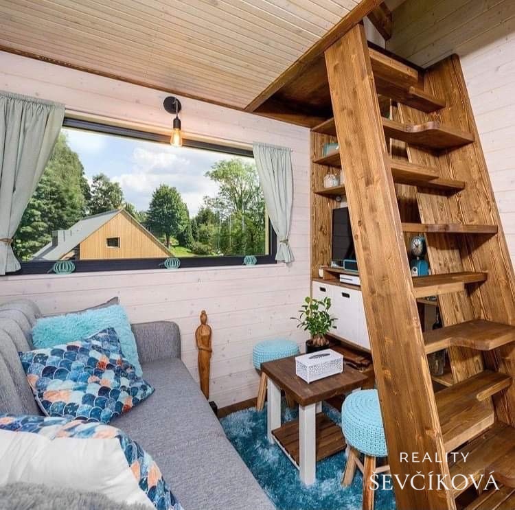 Kompletně zařízený tiny house s terasou v Boho stylu, 22 m2 - 5