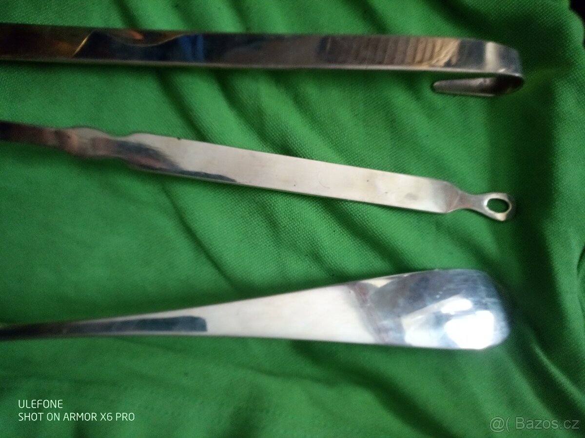 Mosazné naběračky, cedník a hustilka - 5