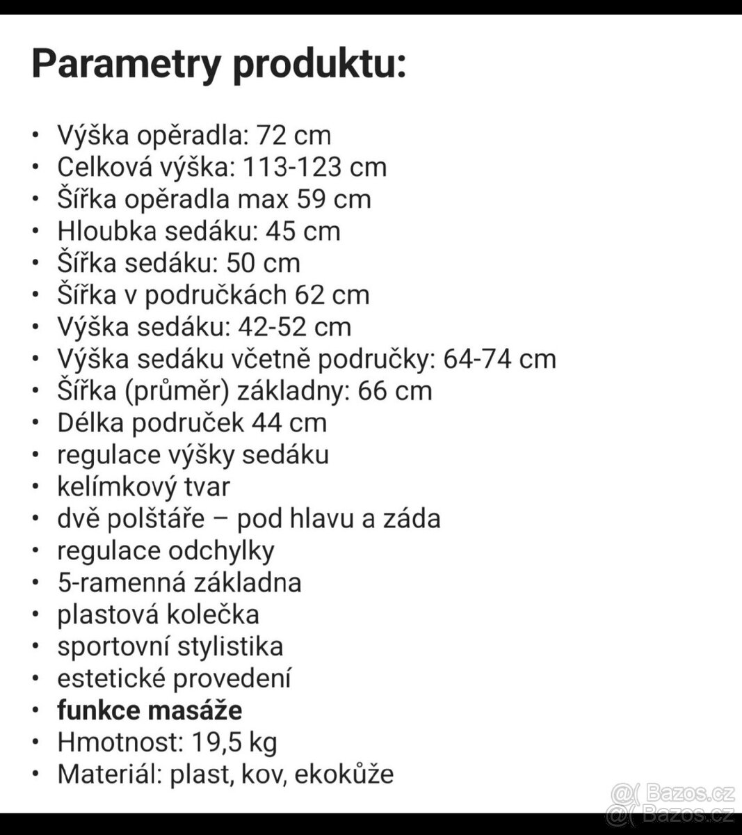 Herní, kancelářské nové křeslo - 5