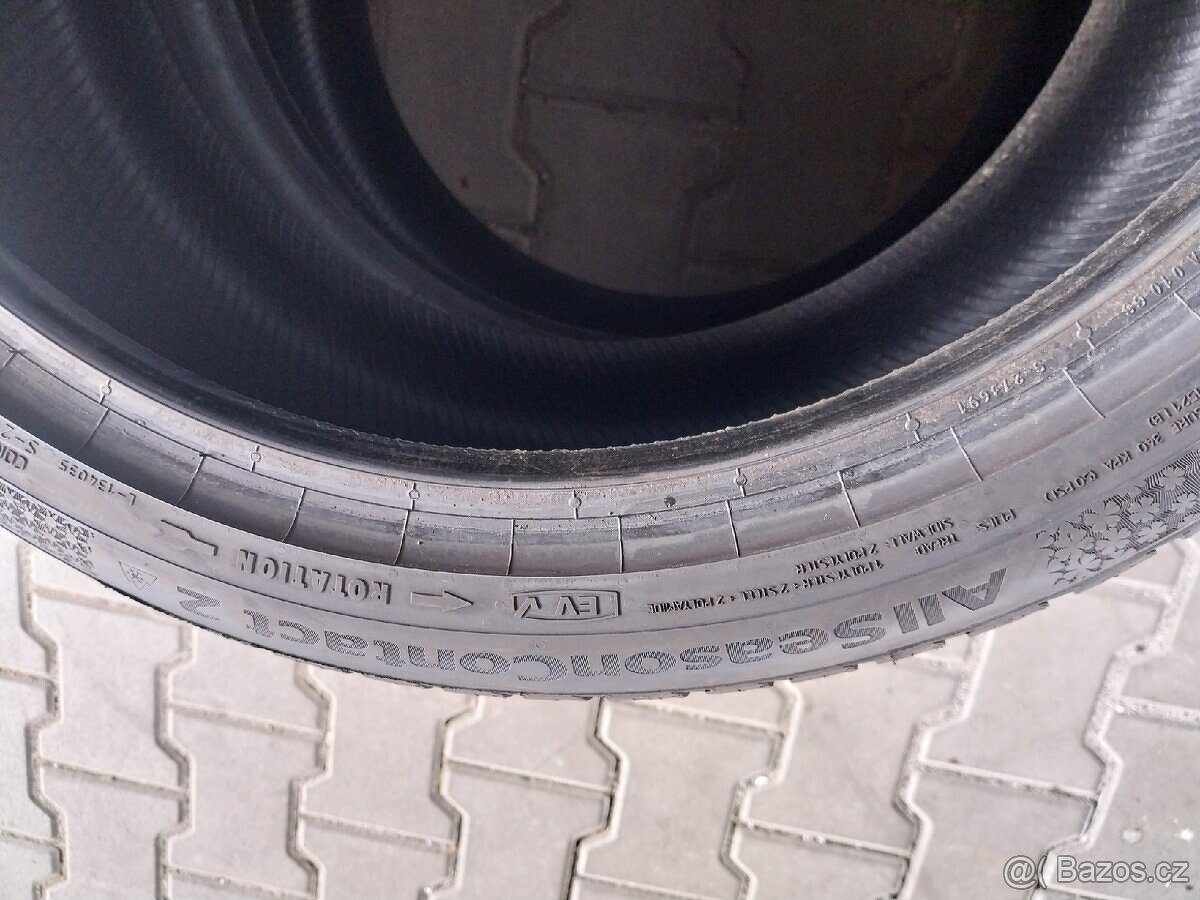 Prodám 2 x pneu Continental 235/40/18 celoroční - 5