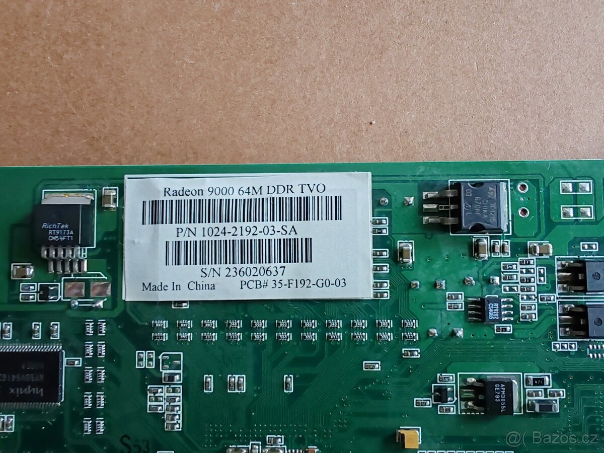 Grafická karta, Radeon 9000 64m ddr tvo - 5