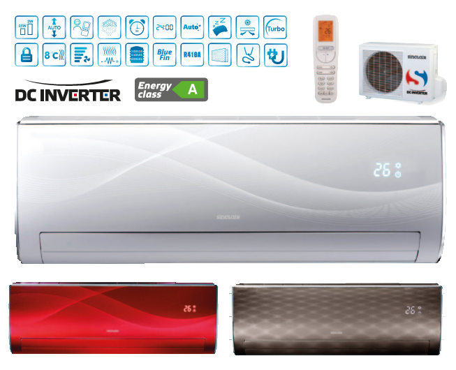 klimatizace SINCLAIR s tepelným čerpadlem vzduch-vzduch - 5