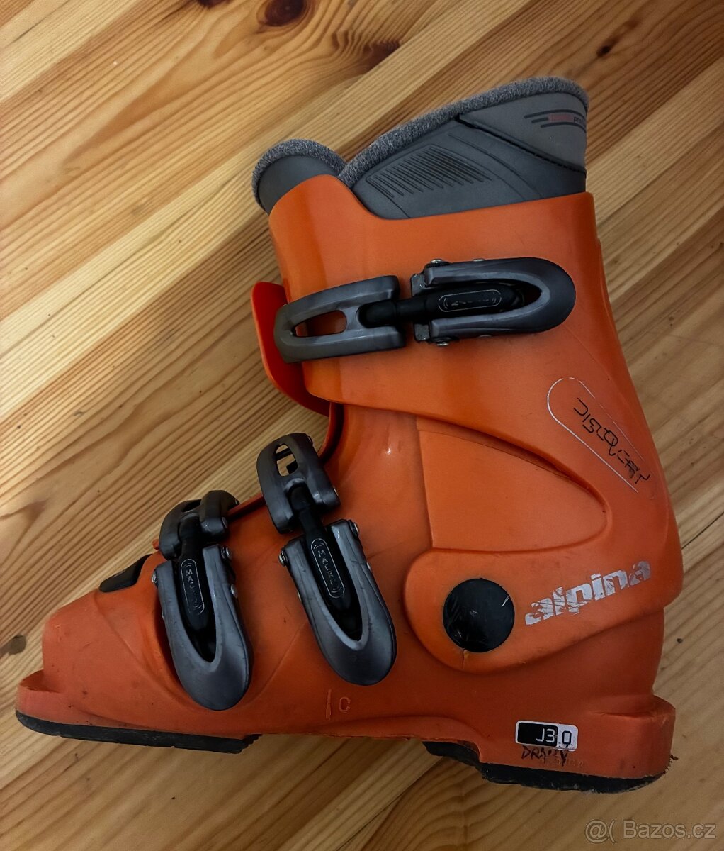 Použité dětské lyže 100 cm + použité boty 33 EU - 5