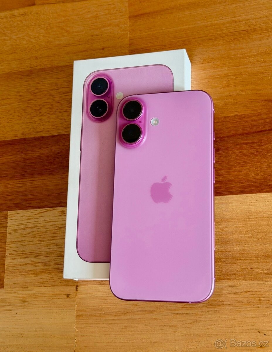 iPhone 16 Pink BATERIE 100% TOP - 5