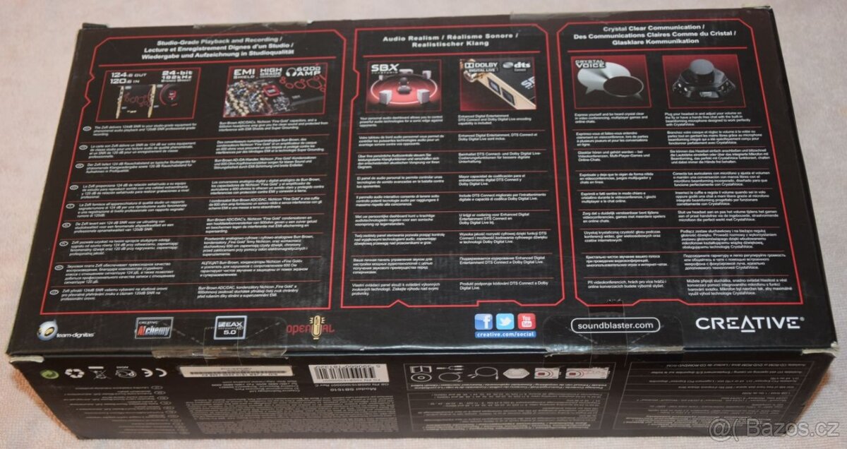 Creative Sound Blaster ZXR PCI-Express zvuková karta 5.1 - 5
