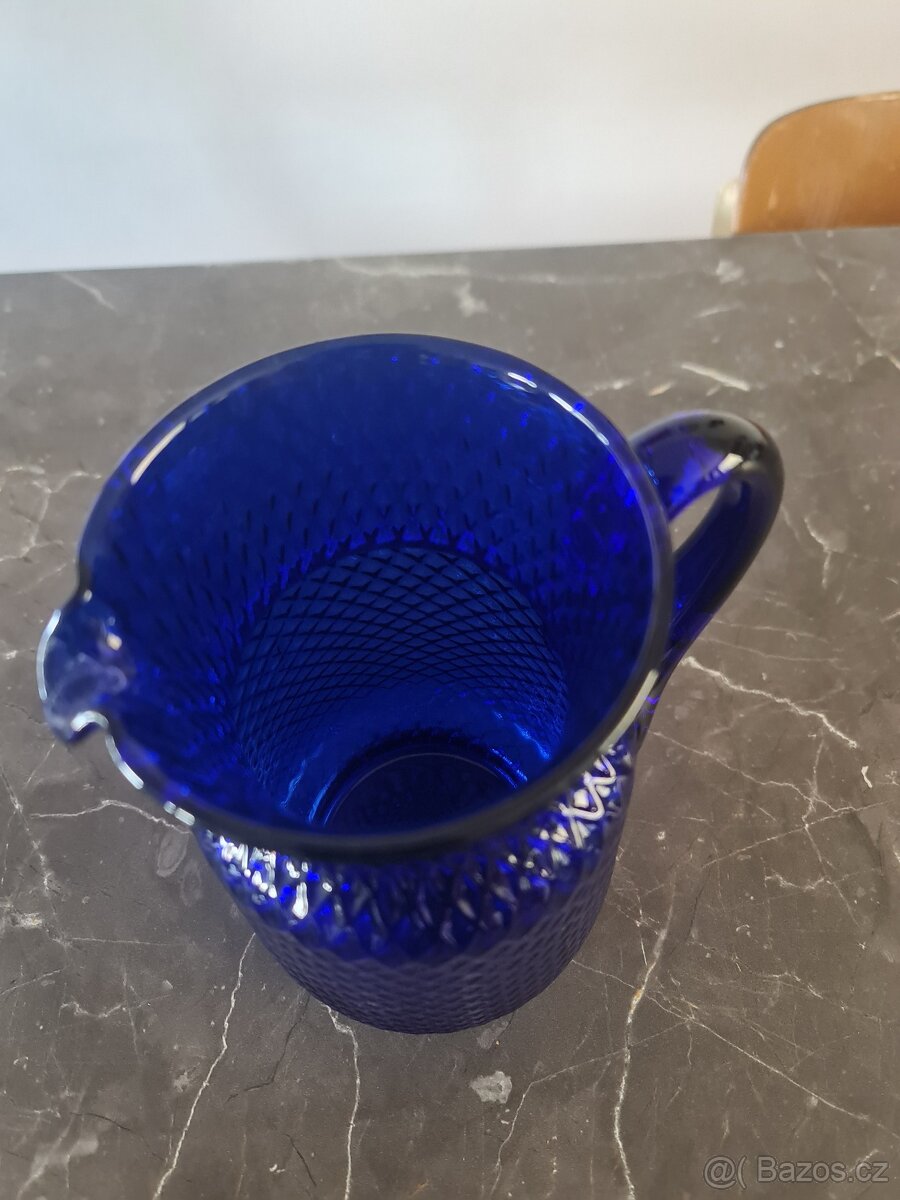 Starožitný skleněný džbán - 5