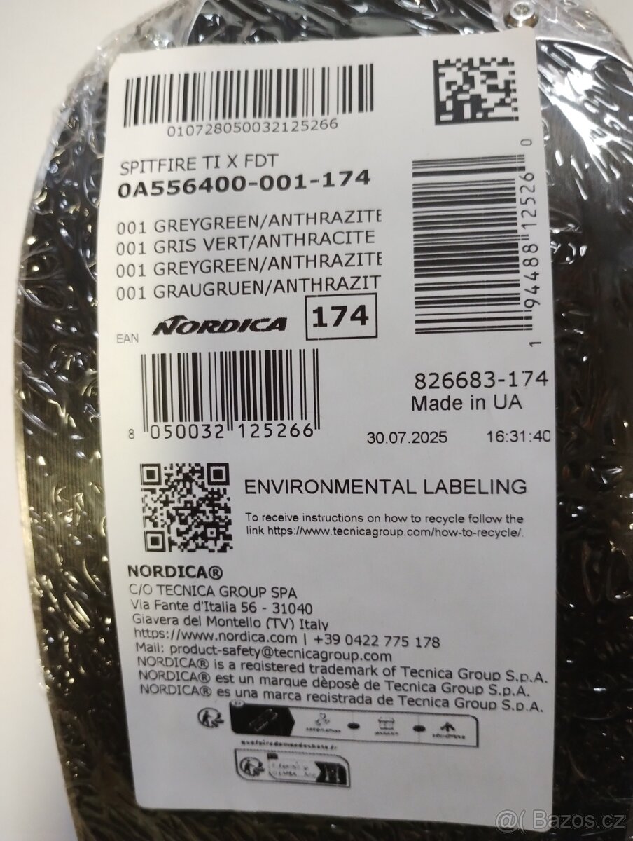 NORDICA Spitfire TI X FDT + vázání TP2 Ligh 11 FDT , 174cm - 5