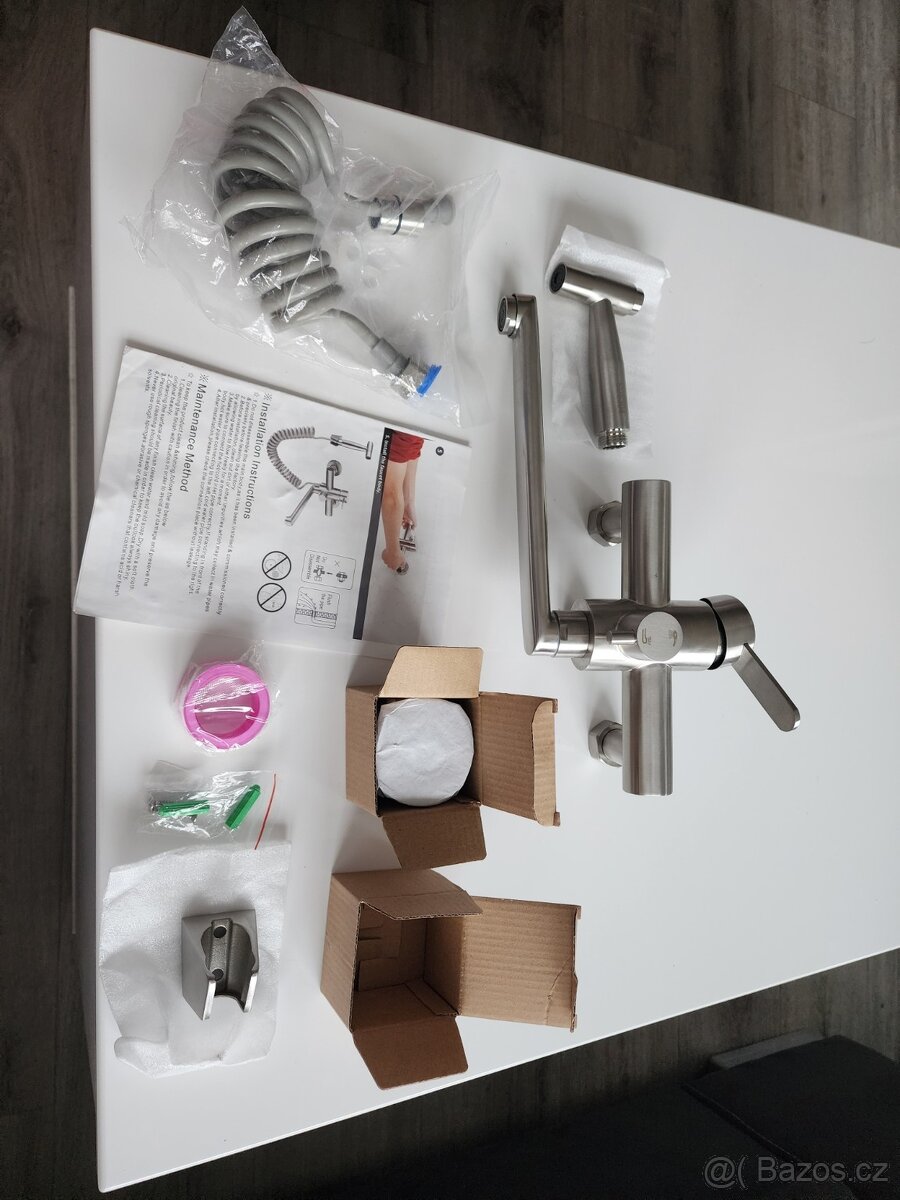 Nástěnná kuchyňská baterie SUS304 se sprškou - 5