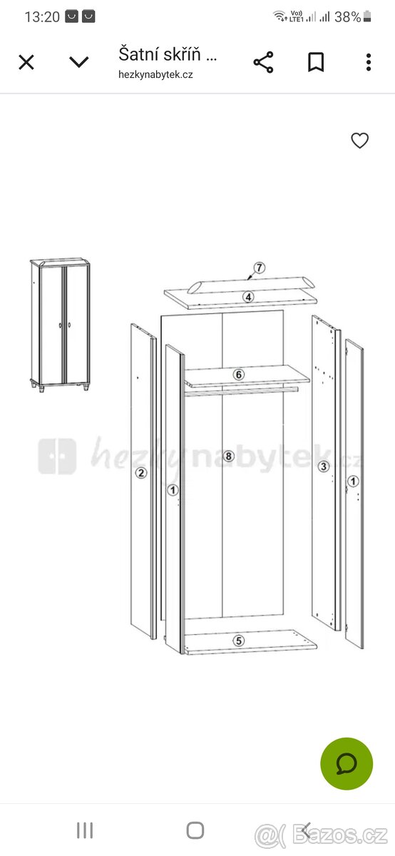Šatní skříň s policemi - 5