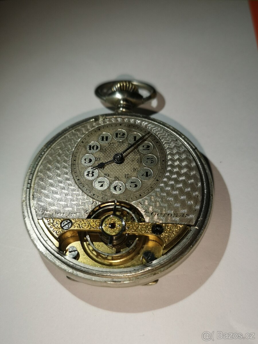 funkční švýcarské kapesní 8denní hodinky OCTOMAS (HEBDOMAS) - 5