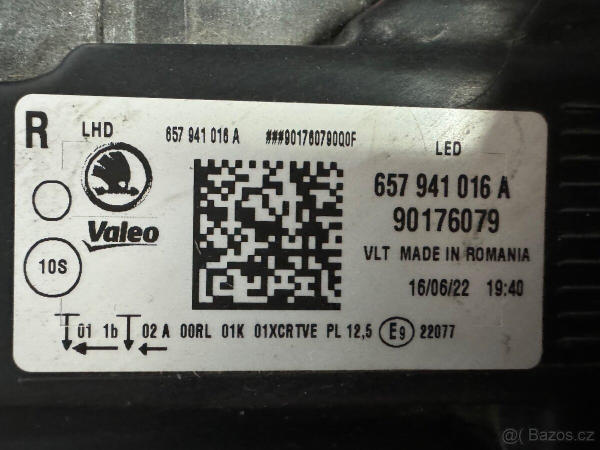 LED světla Škoda Scala 657941015A a 657941016A - 5