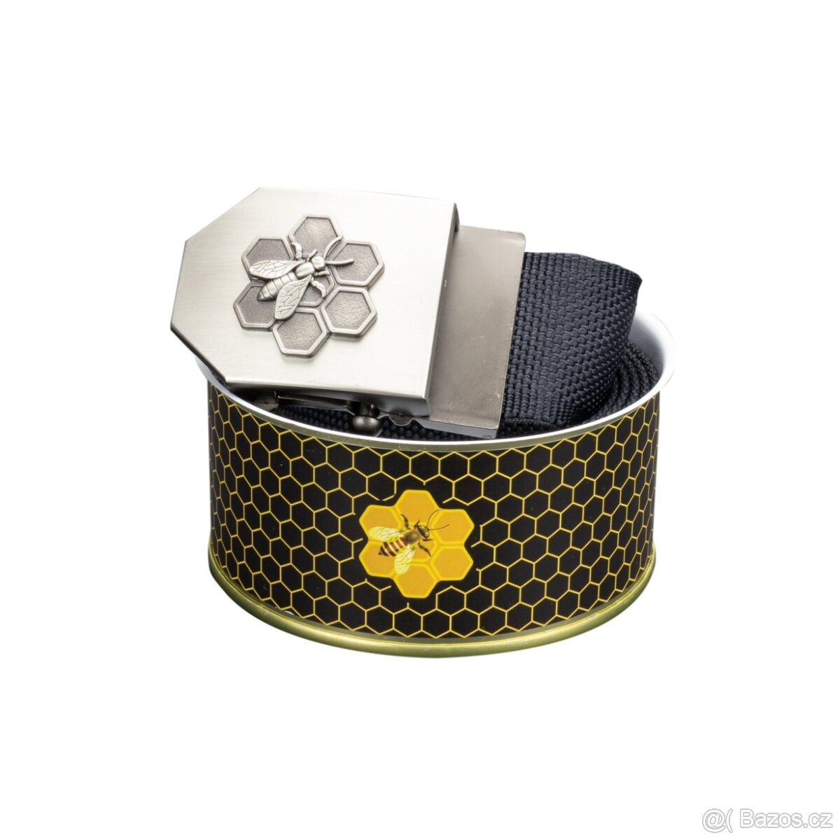 Opasek dárkový včelařský Včelka 4 cm - černý - 5