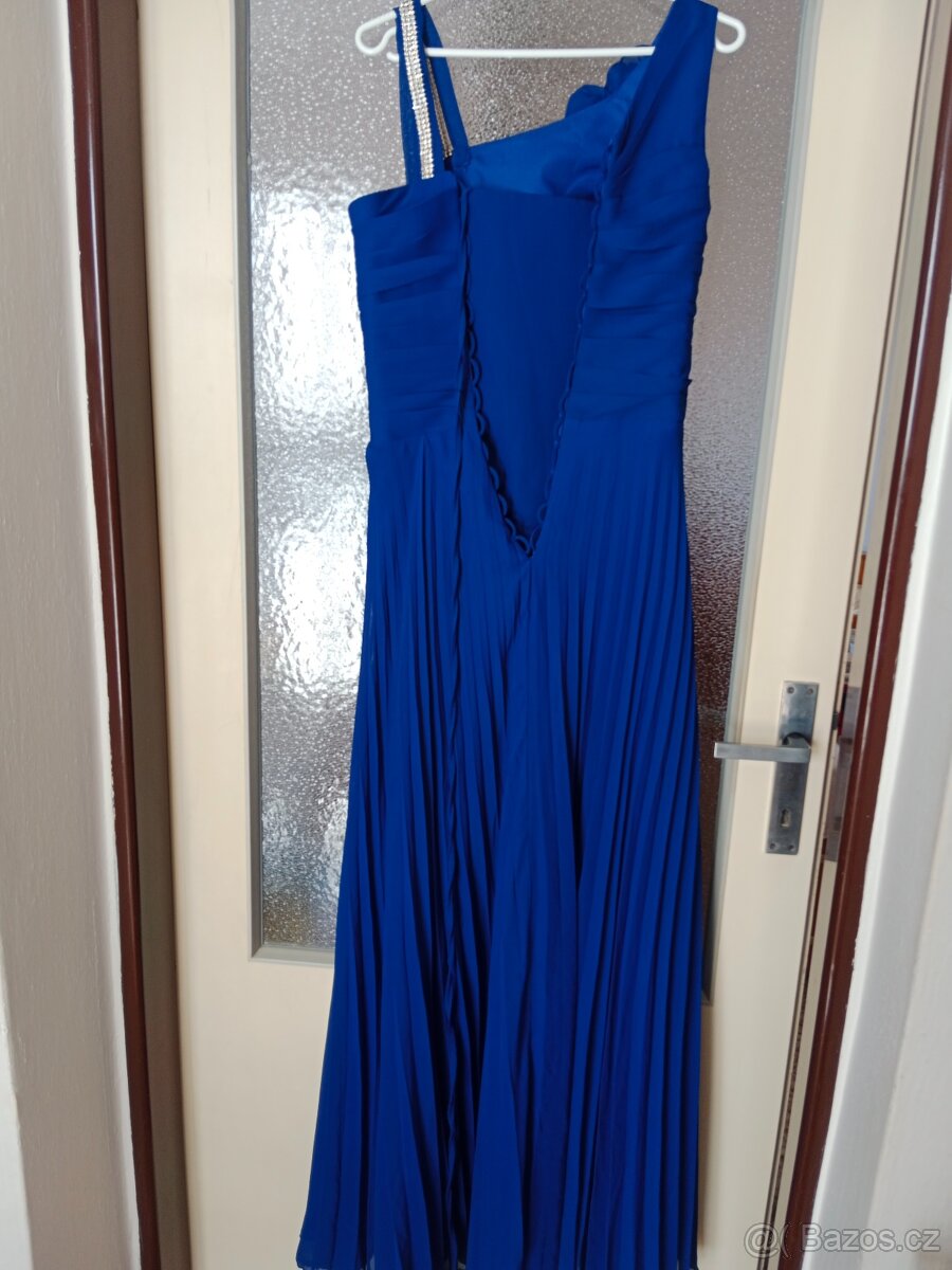 Plesové modré šaty - 5