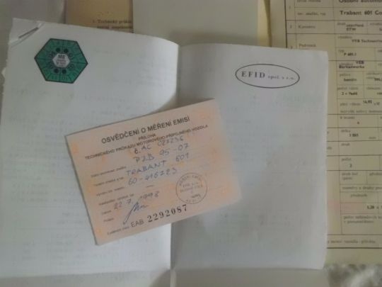 Staré Techničáky pro TRABANTY 601 - 601 S - 601 COMBI - 5