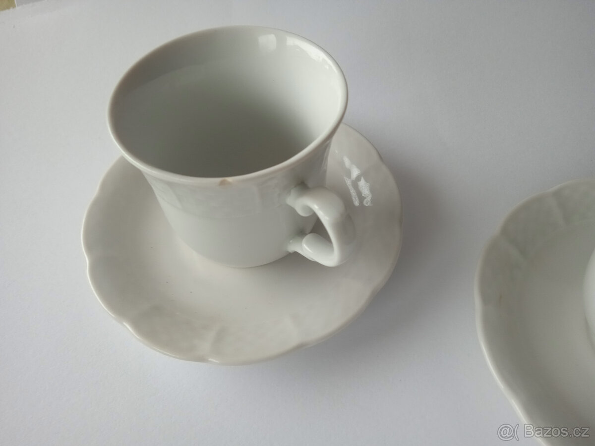 Porcelánové hrníčky, šálky s podšálky - 5