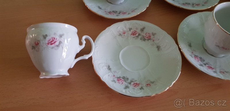 Čajová a kávová souprava růžičky Bernadotte - 5
