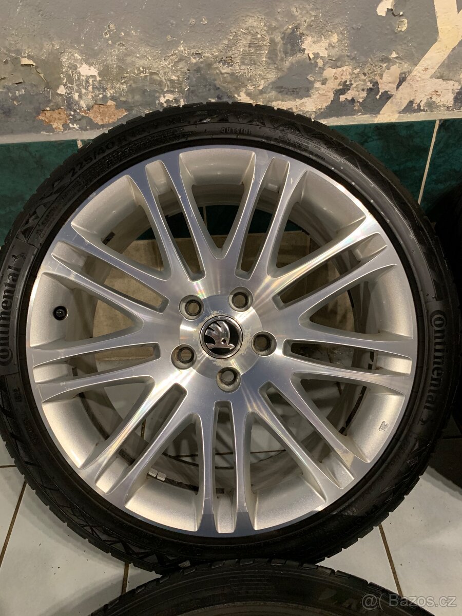Alu kola Škoda R18 5X112 ZÁNOVNÍ LETNÍ PNEU 225/40 R18 LUXON - 5