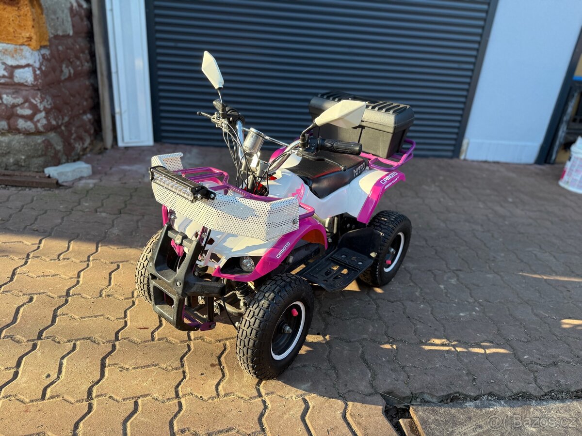 Dětská elektrická čtyřkolka + přilba - 5