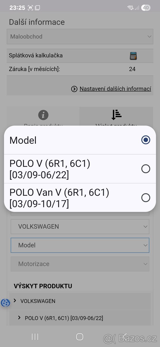 Klima chladič 6C0 816 411 B fabia,roomster original - 5