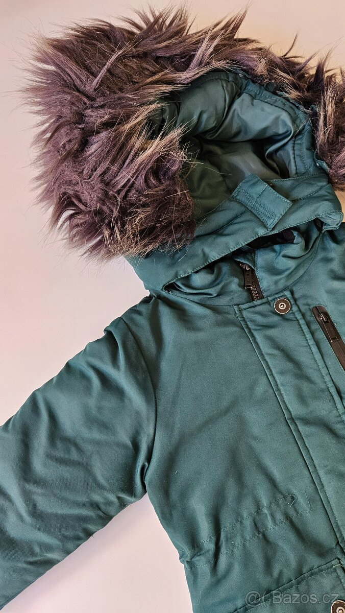Tmave zelená zimní bunda Reserved -vel. 110 - 5