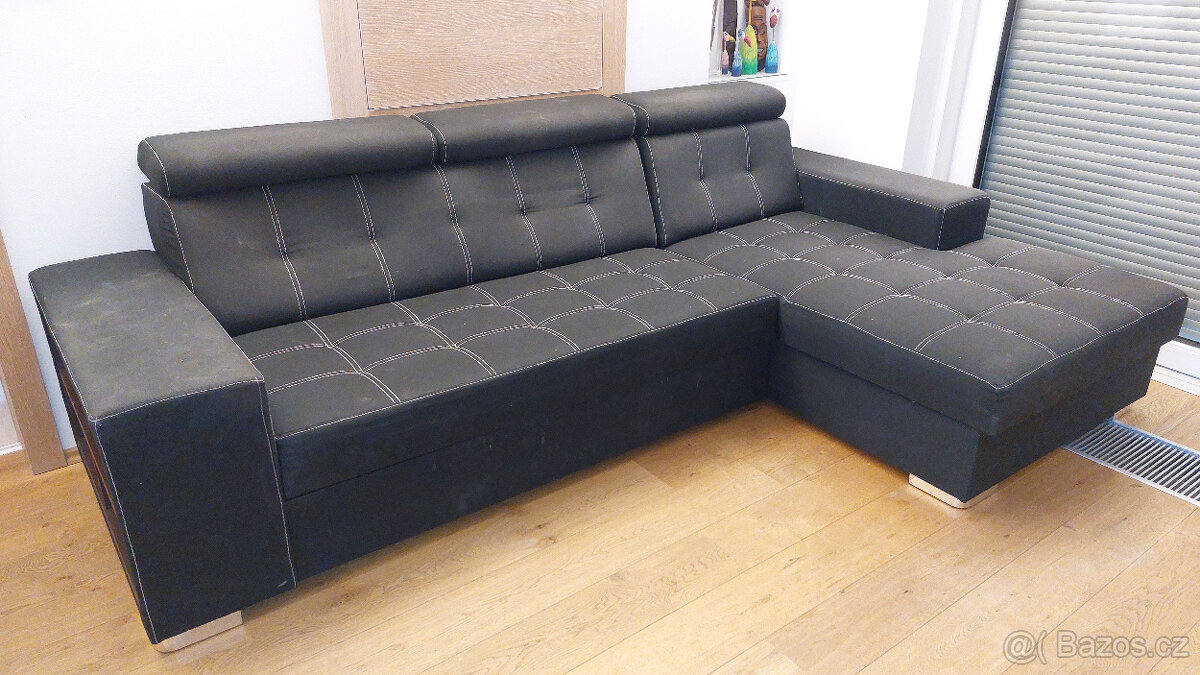 Rozkládací sedací souprava, gauč - 5