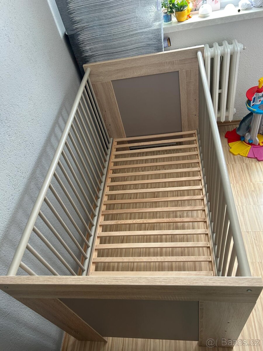 Dětská postýlka 140x70 + rošt a matrace - 5