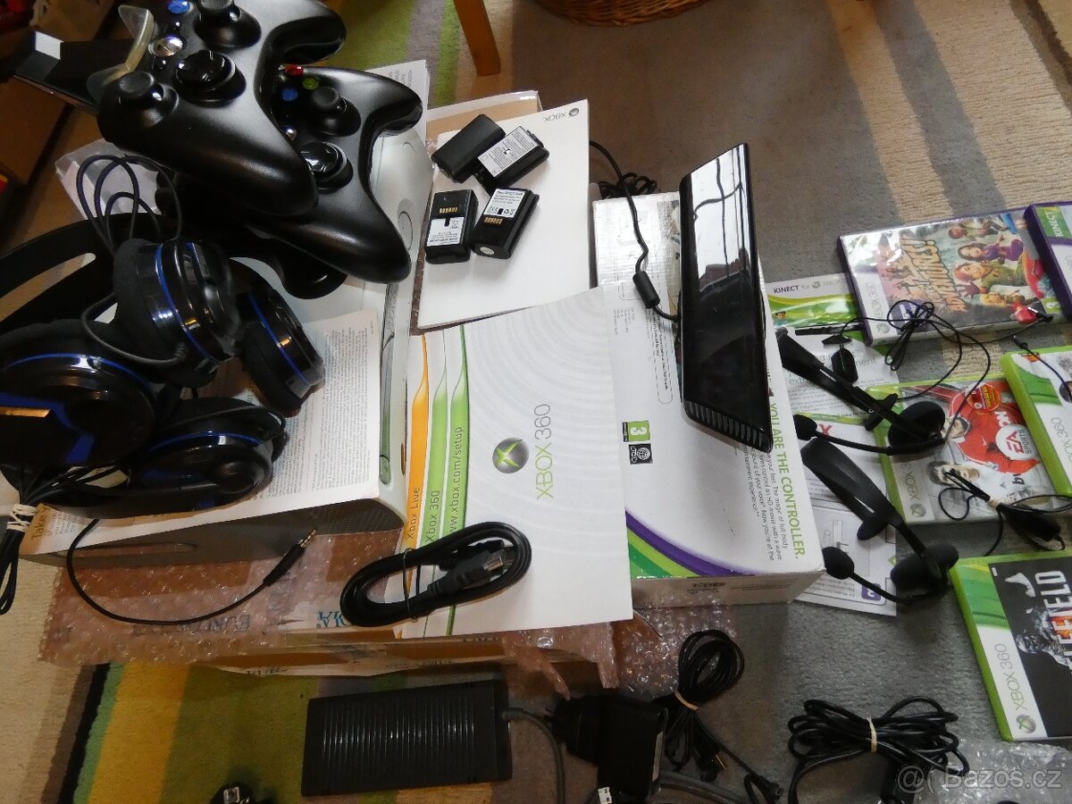 XBOX 360 HDD HDMI KINECT HRY komplet SESTAVA - záruka - 5