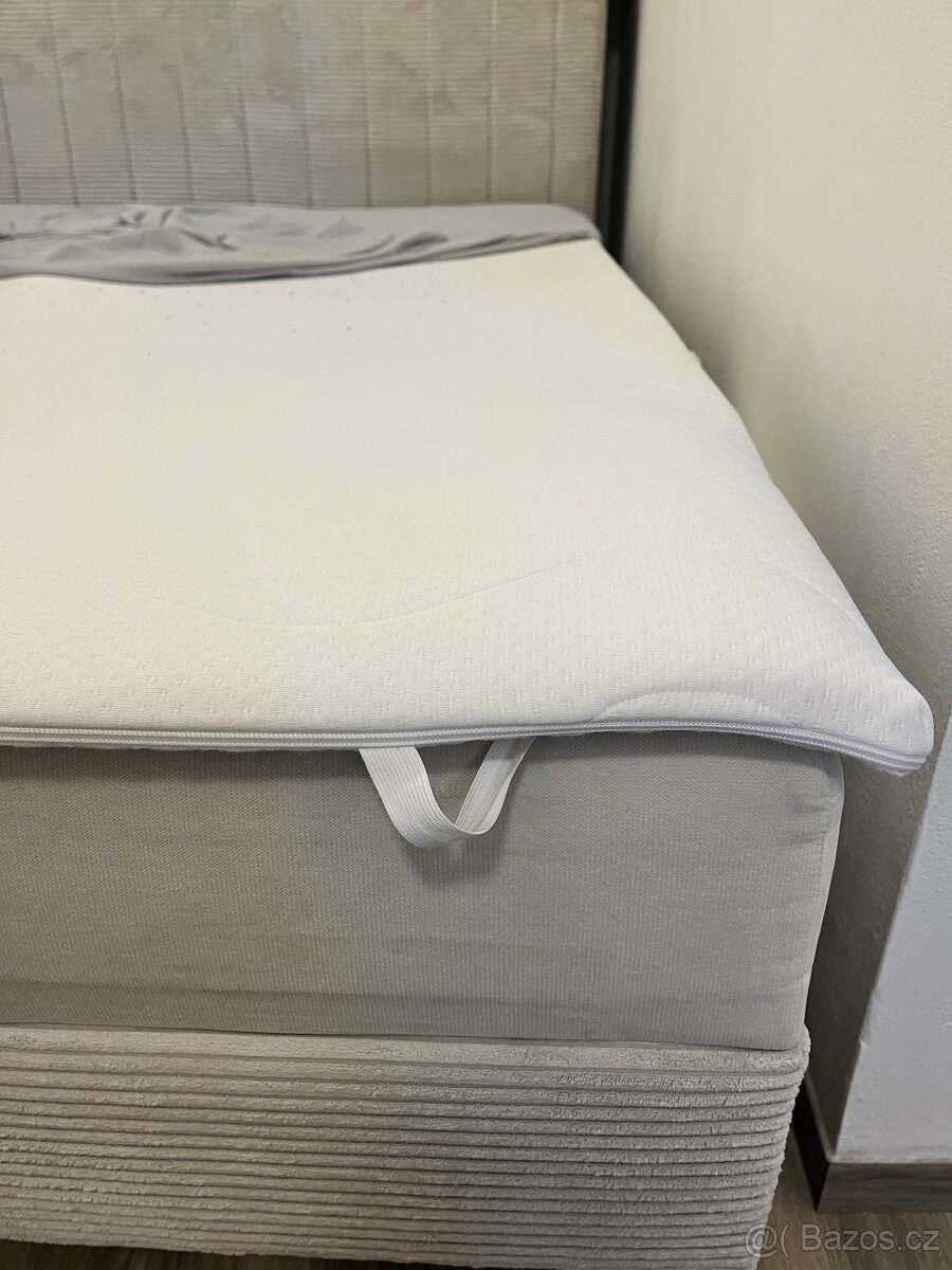 Čalouněná boxspring postel 160x200cm - 5