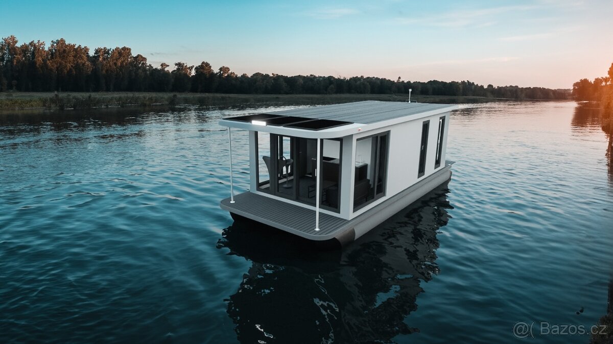 ECO hausbóty 10m, 12m/houseboats, nové - 5