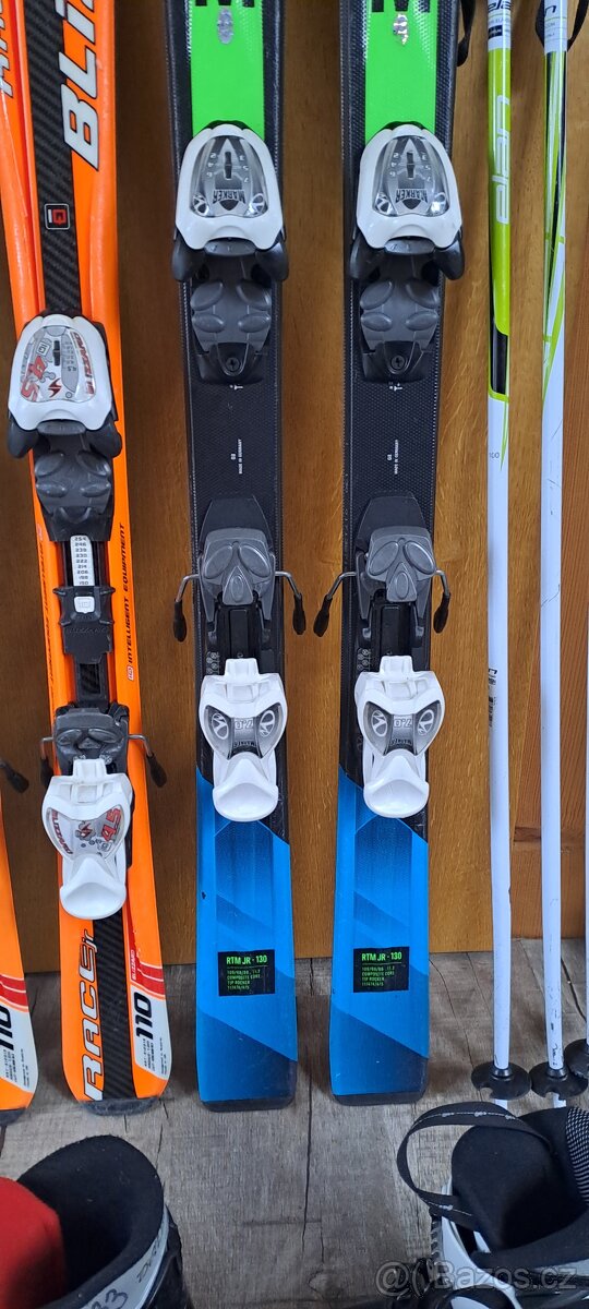Dětské lyže 100,110,130cm,lyzaky - 5