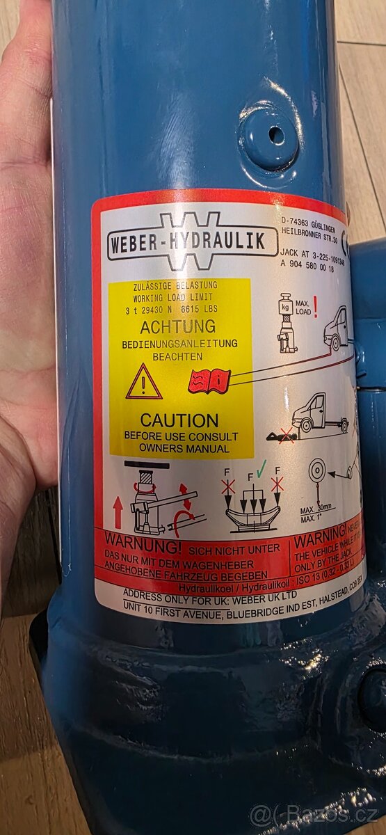 Nový hever Mercedes-Benz 3t - sleva 76,5% - 5