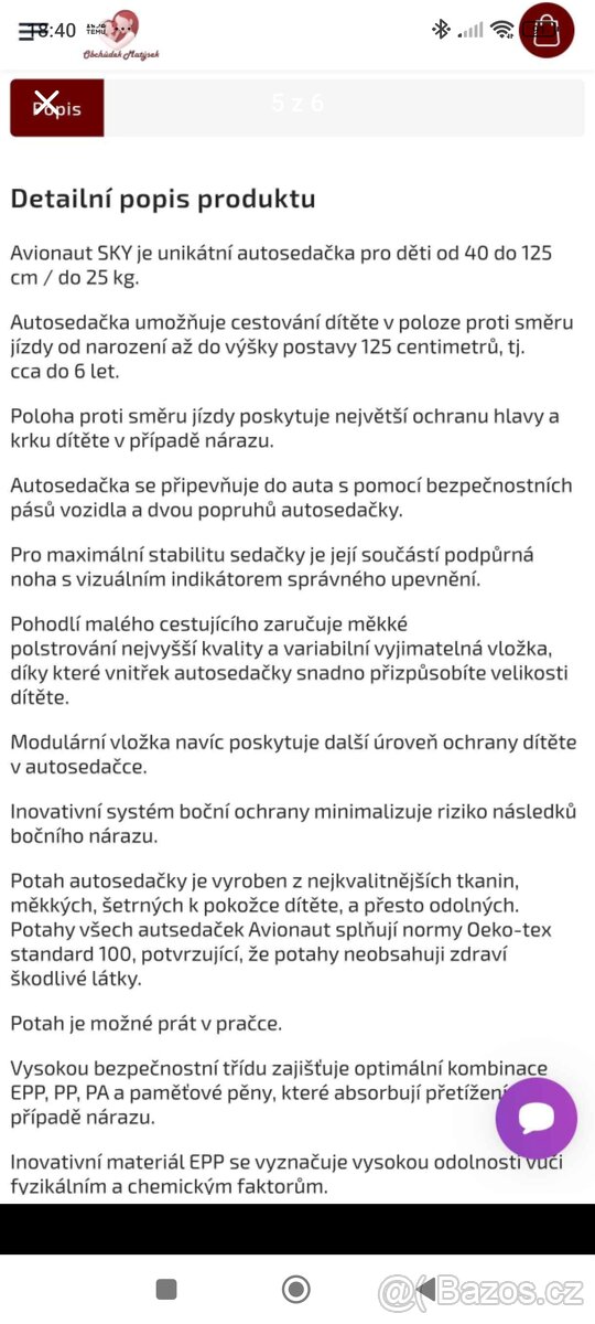 Protisměrná autosedačka Avionaut Ski - 5