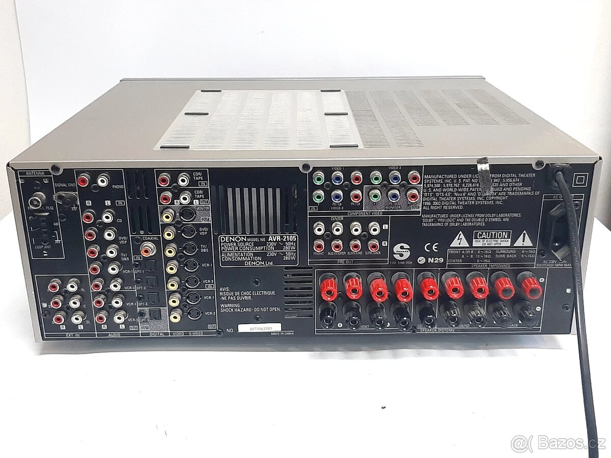 Denon AVR-2105 7.1 x 125W, AV receiver, DO, návod, kal.mic - 5
