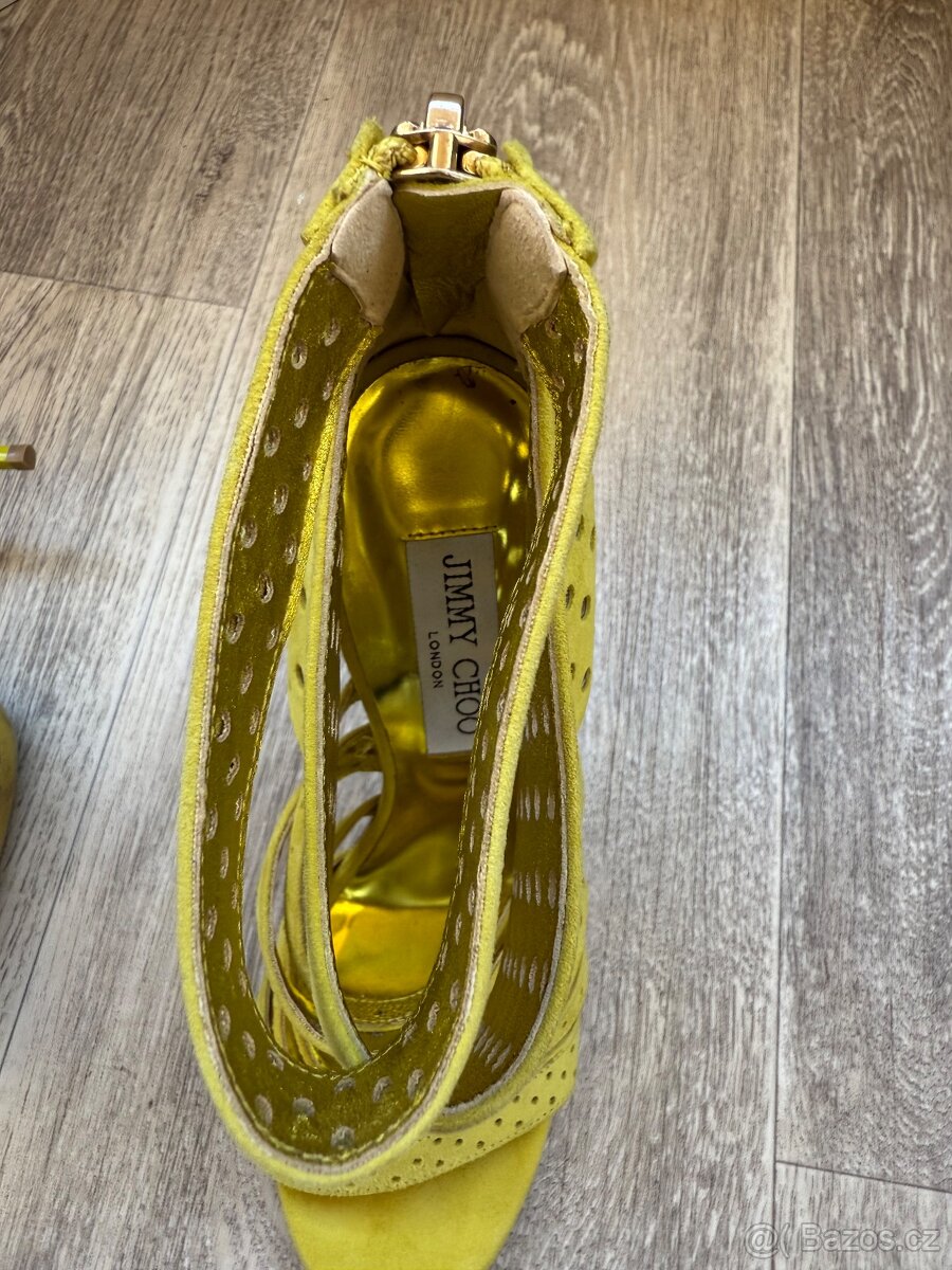 Jimmy Chooo kotníkové boty na podpatku, originál - 5