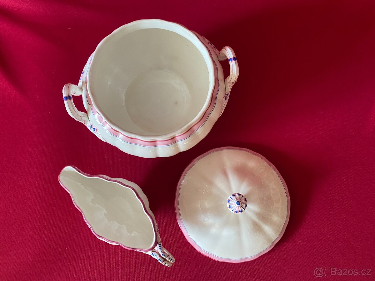 mísa stará porcelánová mísa omáčník staré nádobí porcelán - 5