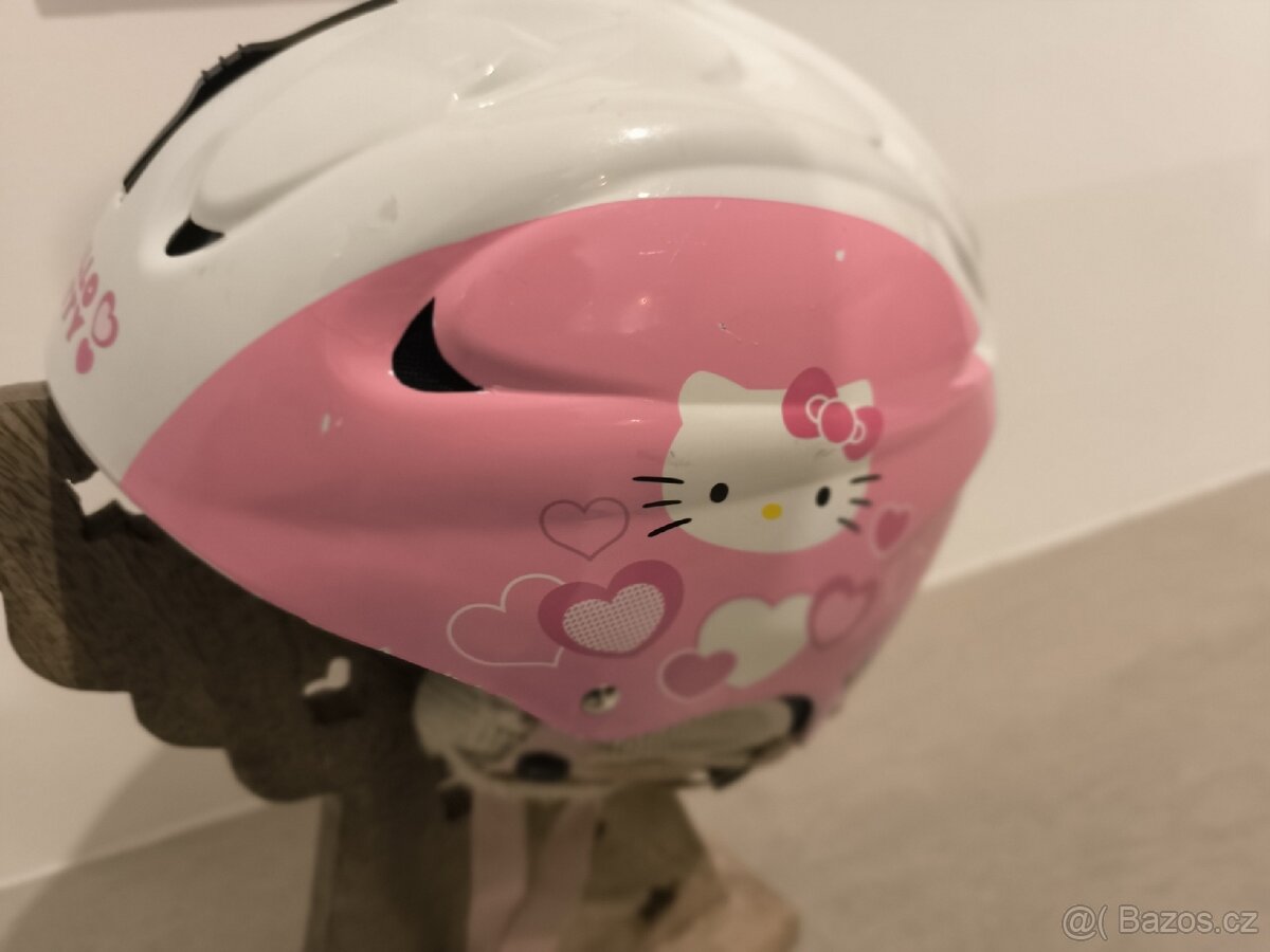 Dívčí lyže 80 a lyžáky a helma - 5