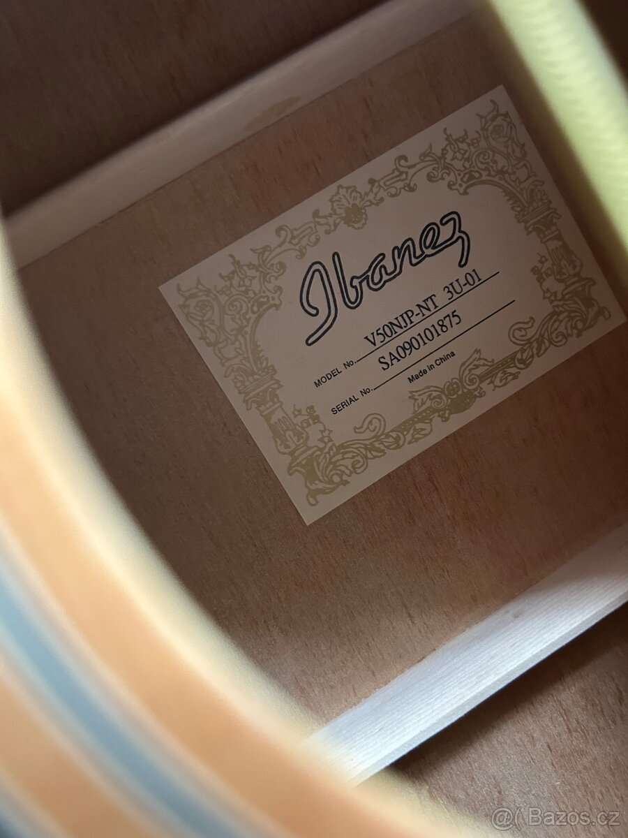 Akustická kytara Ibanez V50NJP-NT + příslušenství - 5