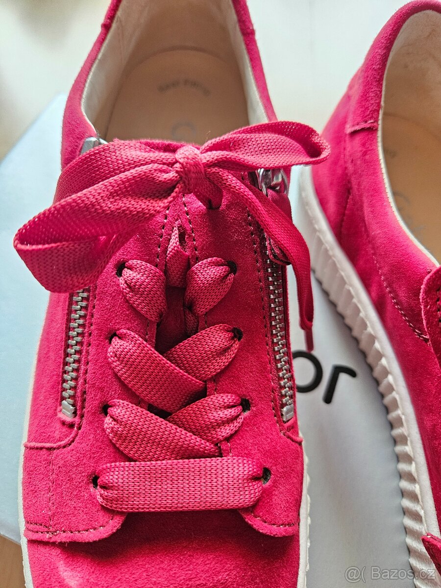 Dámské červené polobotky zn. GABOR - 5